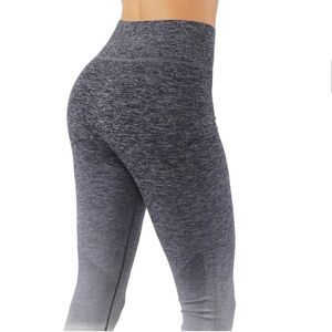 Ombre Leggings Wide Elastic High Waistband